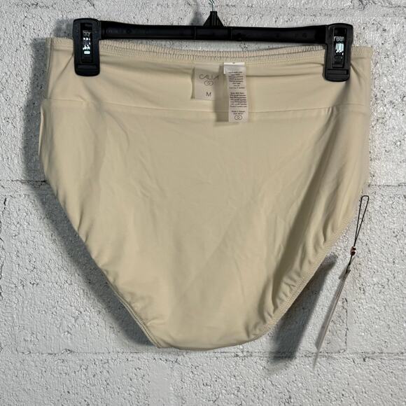 CALIA Women's Wide Banded High Rise Swim Bottoms Sand Medium - Picture 4 of 5